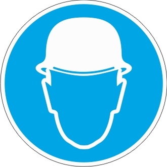 Знак «Работать в защитной каске (шлеме)»