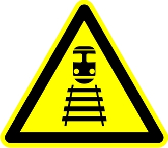 Знак «Берегись поезда!»