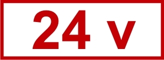 Знак «24 v»