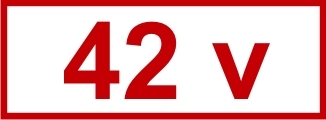 Знак «42 v»
