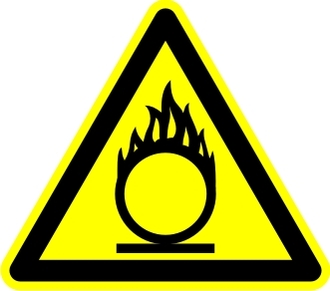 Знак «Пожароопасно. Окислитель»